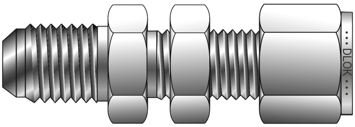 37° Bulkhead Connector (For Fractional Tube)